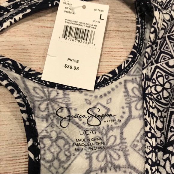 NWT Jessica Simpson Maternity Top Size L - Picture 5 of 10